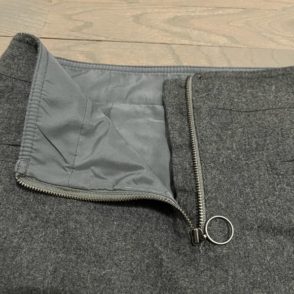 MADEWELL Fireside zip front skirt, NWT, size 4. Gray - Picture 5 of 9